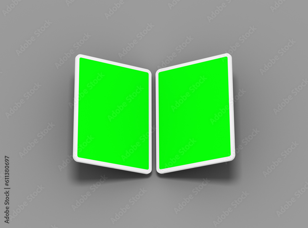 Customizable mockup of white unbranded tablet with changeable screen design for UI/UX Product Showcase.3D Render Customizable mockup of white unbranded tablet with changeable screen design for UI/UX Product Showcase.3D Render