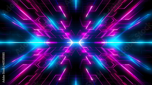 Modern abstract symmetrical background wallpaper. AI generated