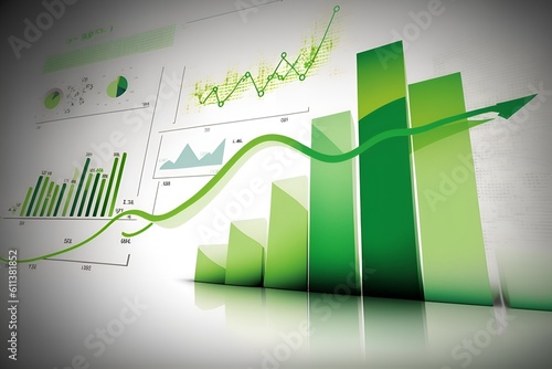 Increasing Graph Upward, charts climbing, increasing profits [Generative AI] 