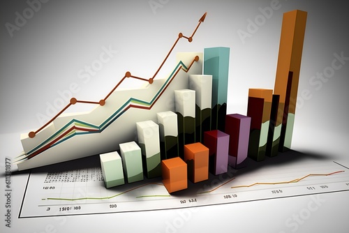 Increasing Graph Upward, charts climbing, increasing profits [Generative AI] 