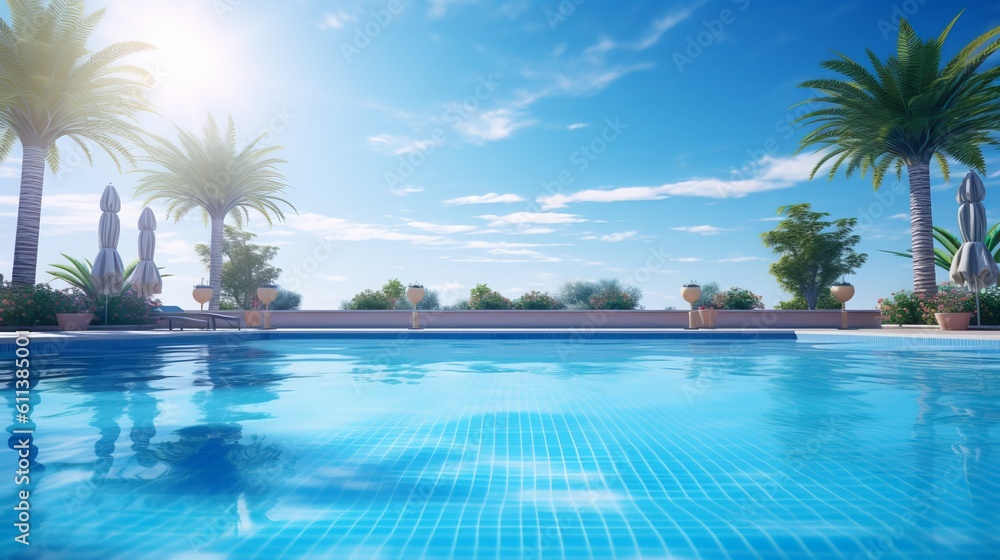 Fototapeta premium A Serene Swimming Pool