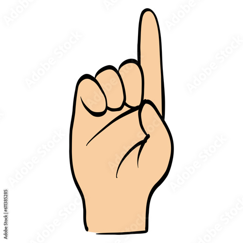 Sign Language Alphabet Symbol Letter D