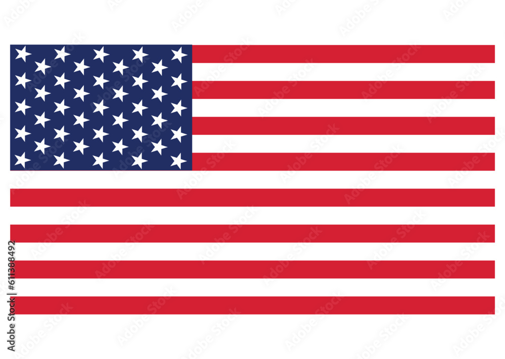 Naklejka premium American Flag Images-vector free download