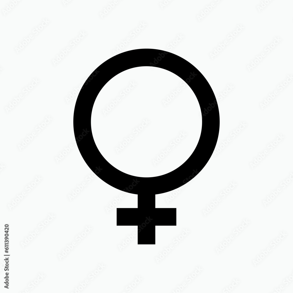 Female Icon. Woman, Feminine Symbol - Vector. Female Icon. Woman, Feminine Symbol - Vector.