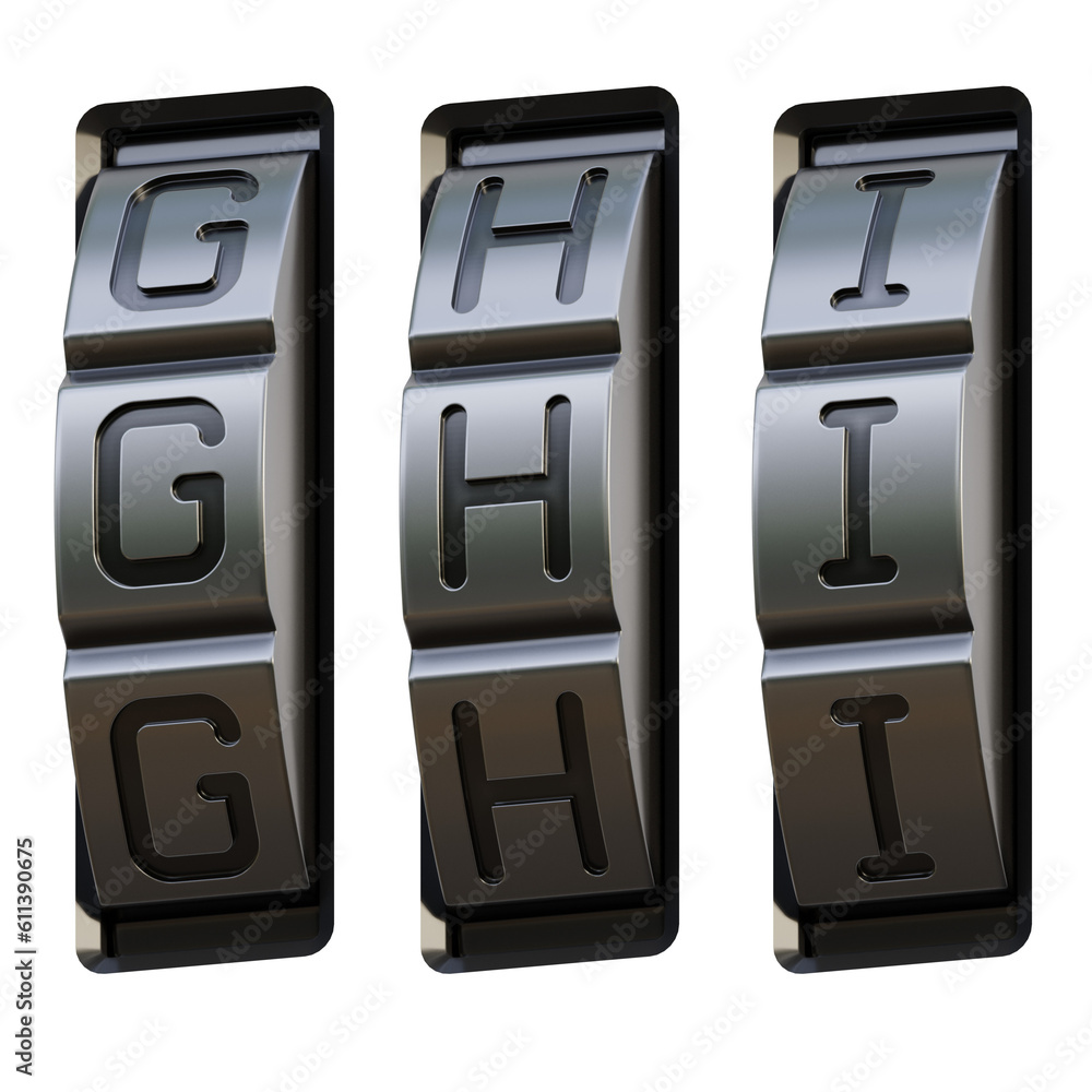 Padlock Alphabet 3D Alphabet or PNG Letters Padlock Alphabet 3D Alphabet or PNG Letters