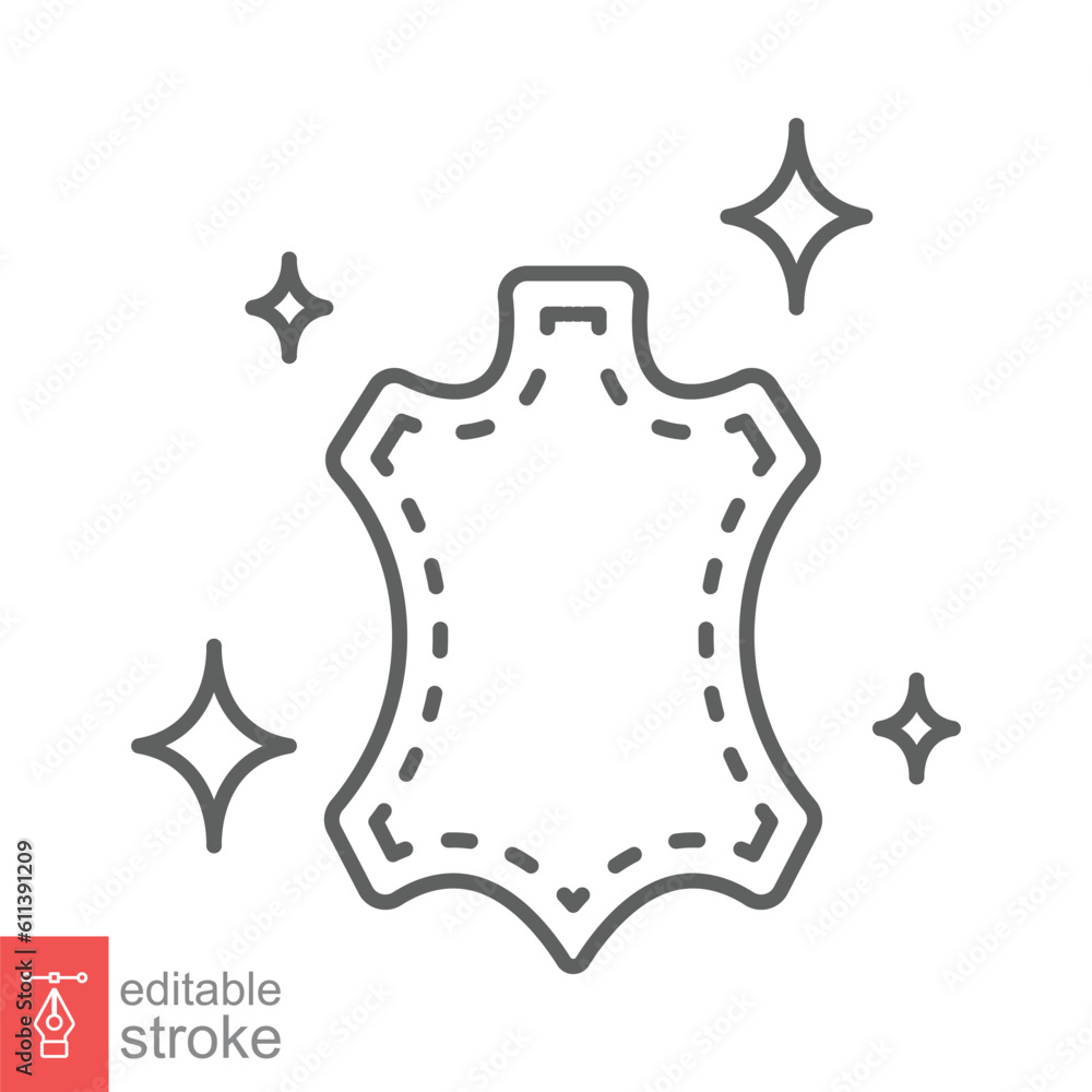 Leather dry cleaning icon. Simple outline style. Clothes, laundry, garment, clean, hygiene concept. Thin line symbol. Vector illustration isolated on white background. Editable stroke EPS 10. Leather dry cleaning icon. Simple outline style. Clothes, laundry, garment, clean, hygiene concept. Thin line symbol. Vector illustration isolated on white background. Editable stroke EPS 10.