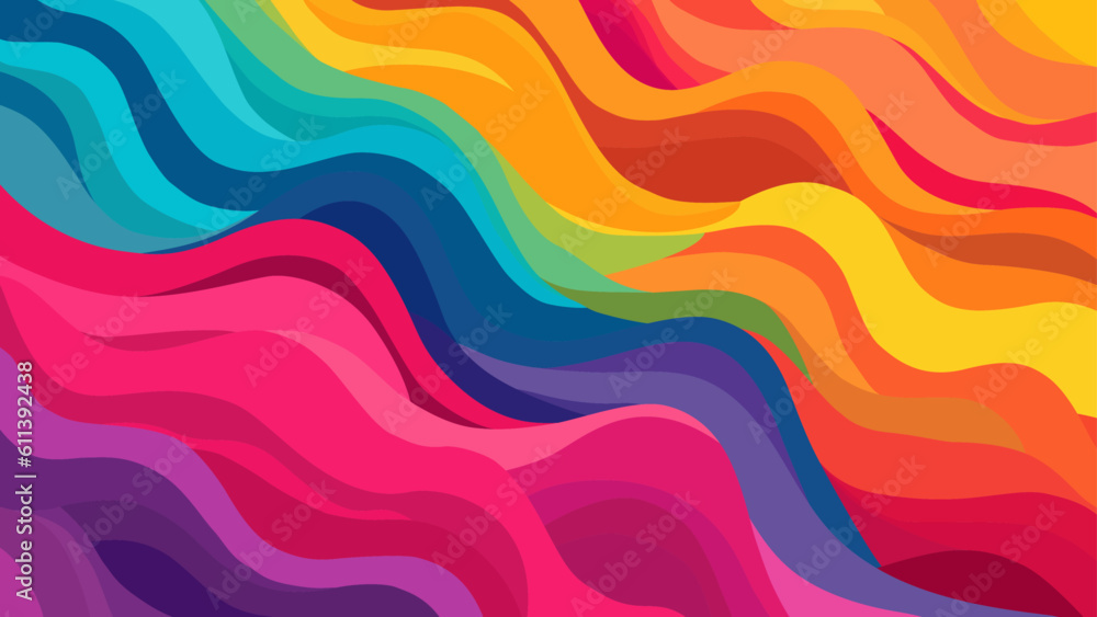 Fototapeta premium A Rainbow Colorful Abstract Background