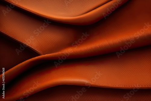 Brown Leather Texture Background Generative AI