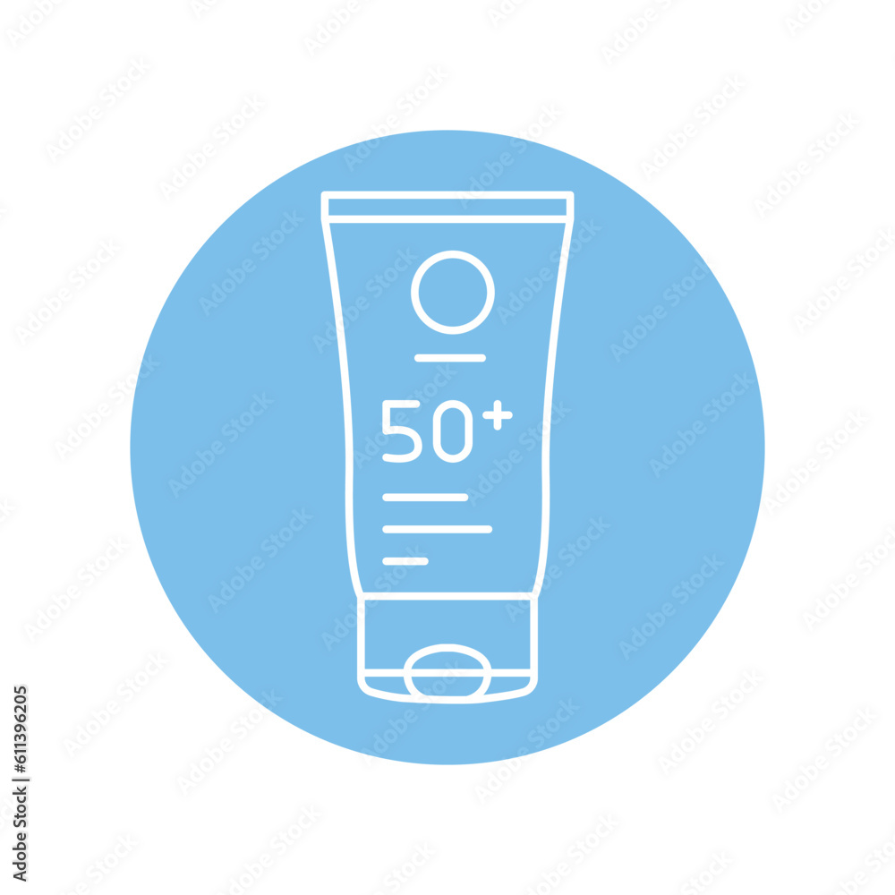 Sunscreen cream in tube black line icon. Pictogram for web page Sunscreen cream in tube black line icon. Pictogram for web page