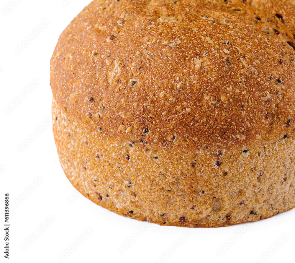Bread round shape isolated on white background Bread round shape isolated on white background