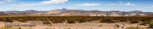 Landscape shot of the Argentinian Pampa in the Province Neuquén - Traveling South America - Panorama