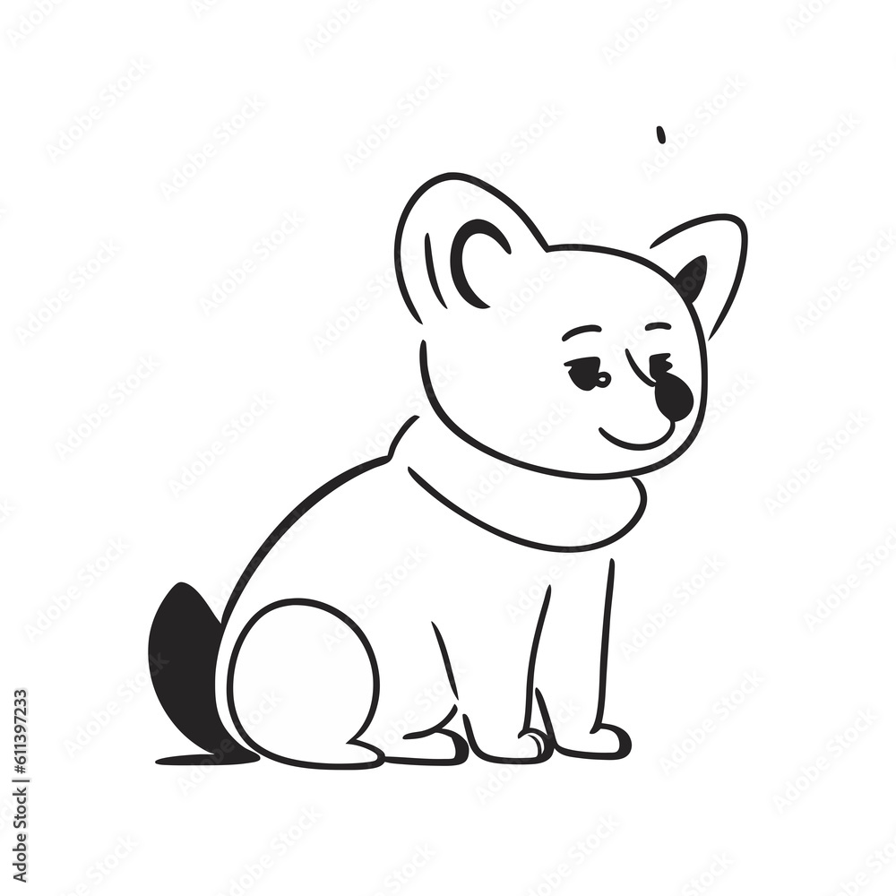 Cute dog. Generative AI Cute dog. Generative AI
