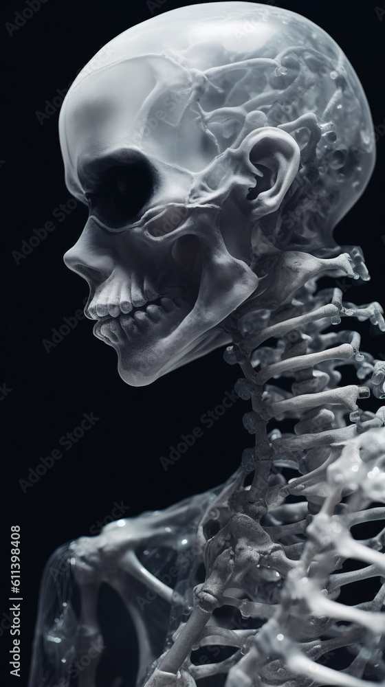 Inked Remnants: The Intricate Tapestry of a Engraved Skull created with Generative AI technology Inked Remnants: The Intricate Tapestry of a Engraved Skull created with Generative AI technology
