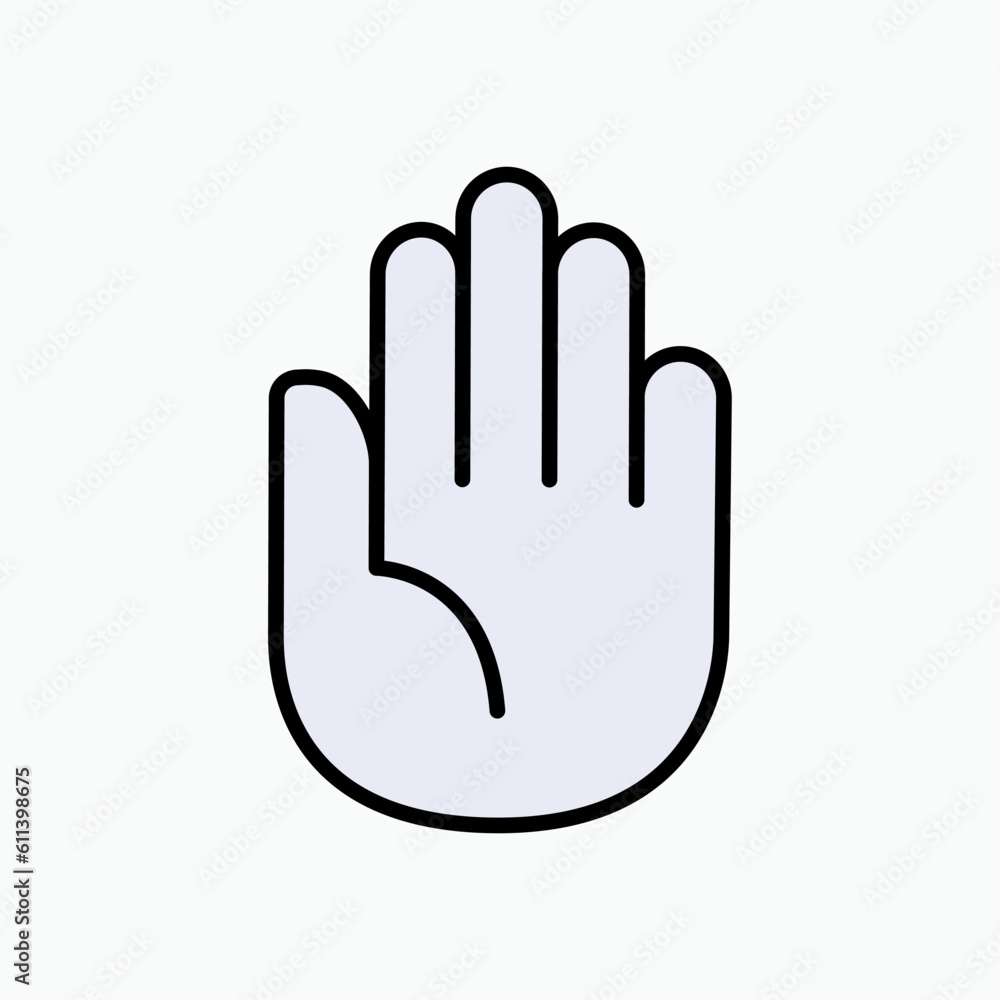Hand Palm Icon - Vector Logo Template. Hand Palm Icon - Vector Logo Template.