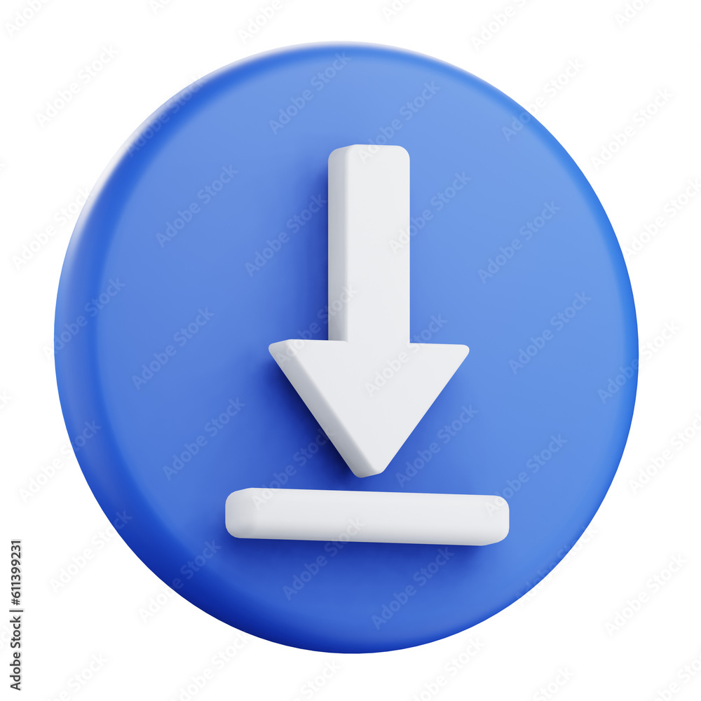 3d download icon illustration 3d download icon illustration