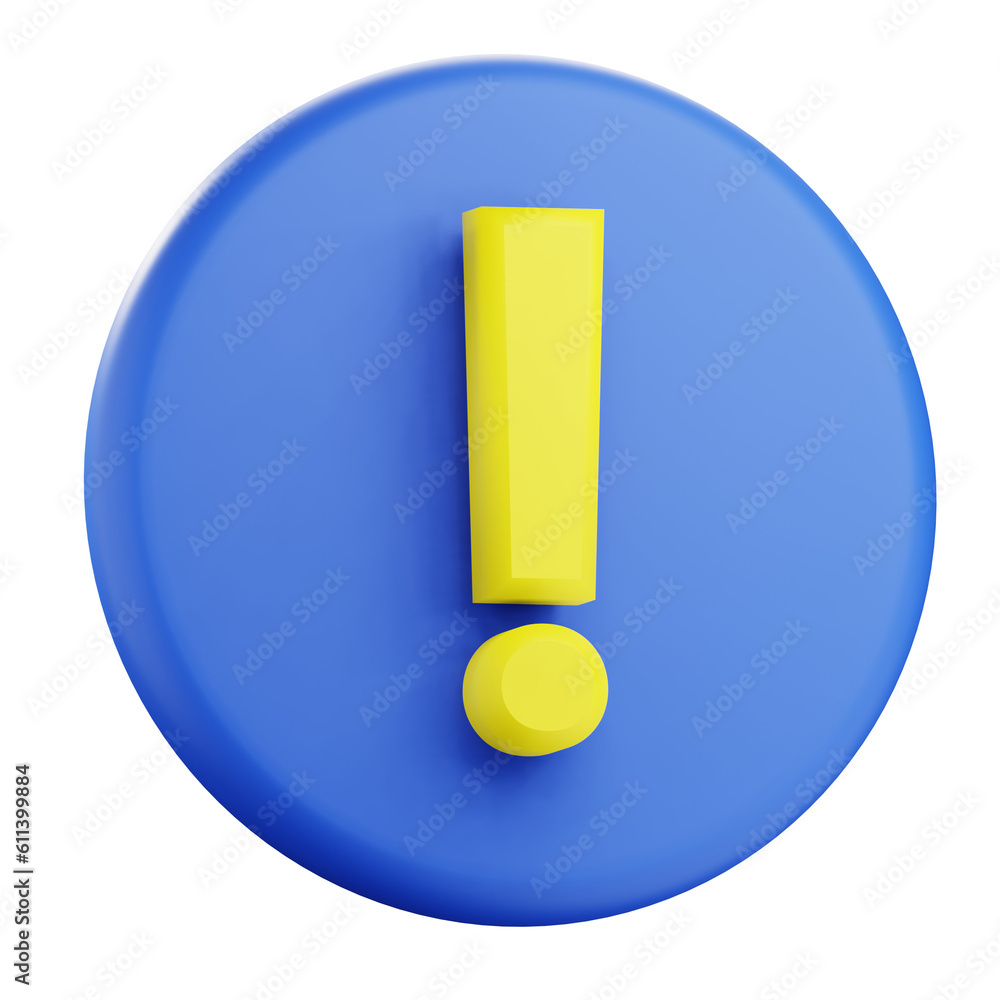3d warning icon illustration 3d warning icon illustration