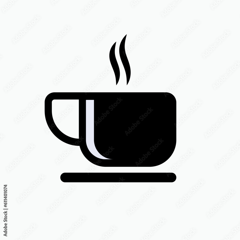 Hot Drink Icon. Cup Coffee, Mug Tea, Beverage, Breakfast Menu. Hot Drink Icon. Cup Coffee, Mug Tea, Beverage, Breakfast Menu.