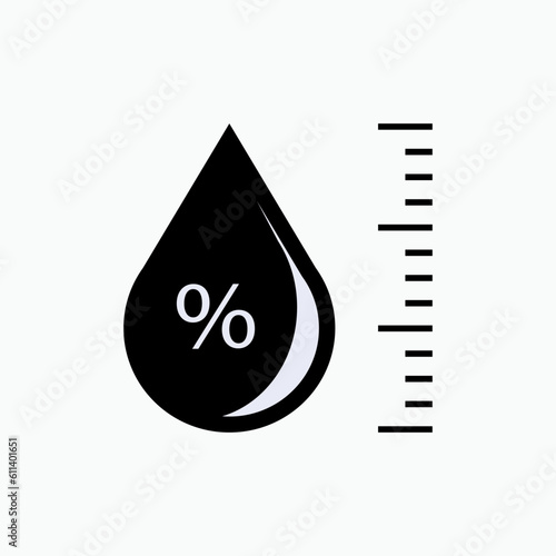 Humidity Icon. Dampness Symbol - Vector.       