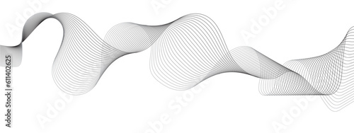 Abstract grey smooth element swoosh speed wave modern stream background. Abstract wave line for brochure, flyer, banner, template, wallpaper background with wave design. Abstract business wave lines.