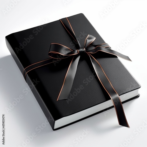 An Elegant Black Book Diary with a Blank Cover