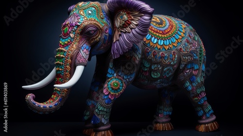 Ornate Beautiful Elephant