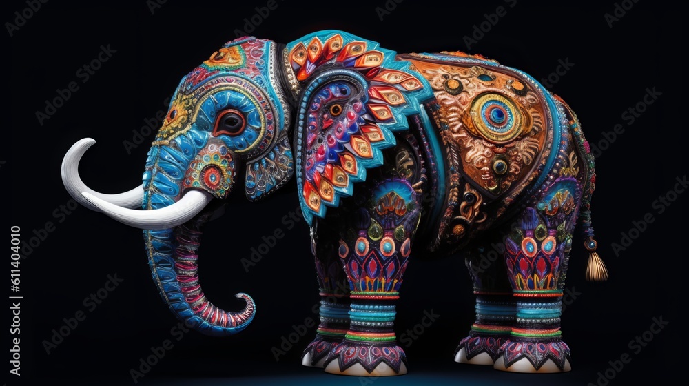 Ornate Beautiful Elephant