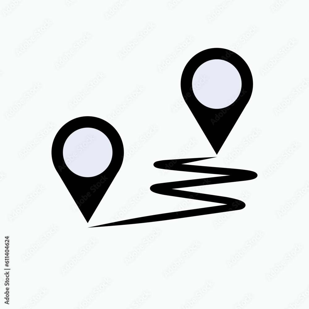 Location Pin. Place Symbol - Vector Illustration In Style for Design and Websites, Presentation or Application. Location Pin. Place Symbol - Vector Illustration In Style for Design and Websites, Presentation or Application.