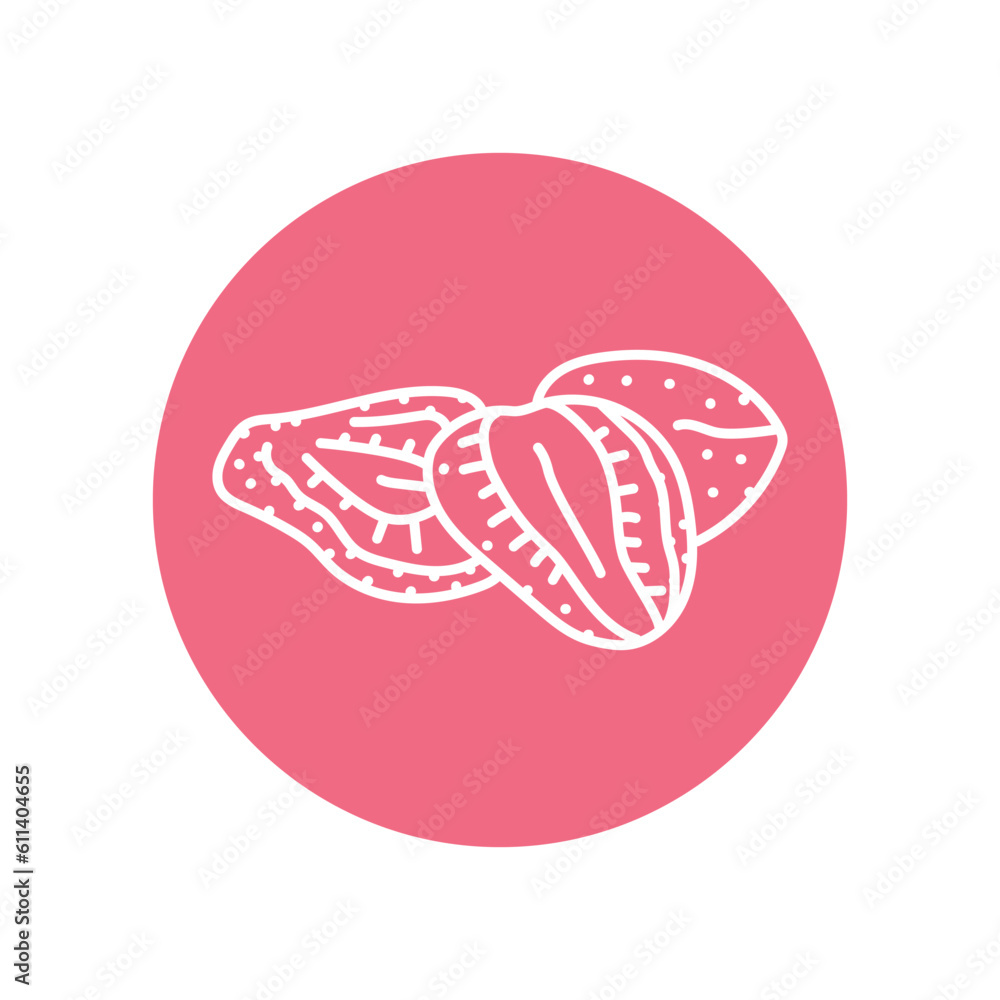 Dried strawberry black line icon. Natural organic super food Dried strawberry black line icon. Natural organic super food