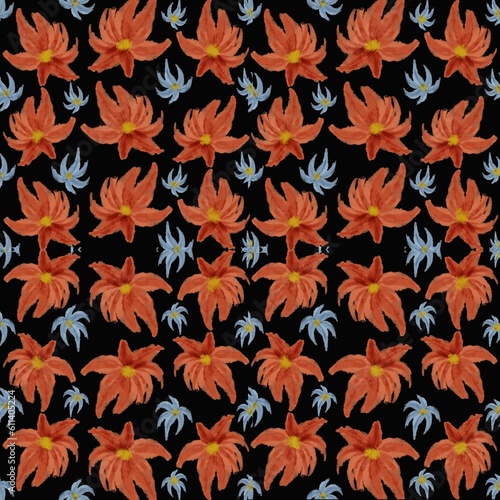 seamless pattern with flowers