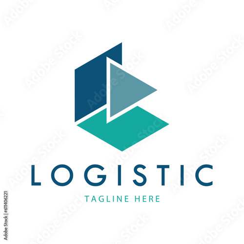 logistics logo icon illustration vector design  distribution symbol  delivery of goods  economy  finance