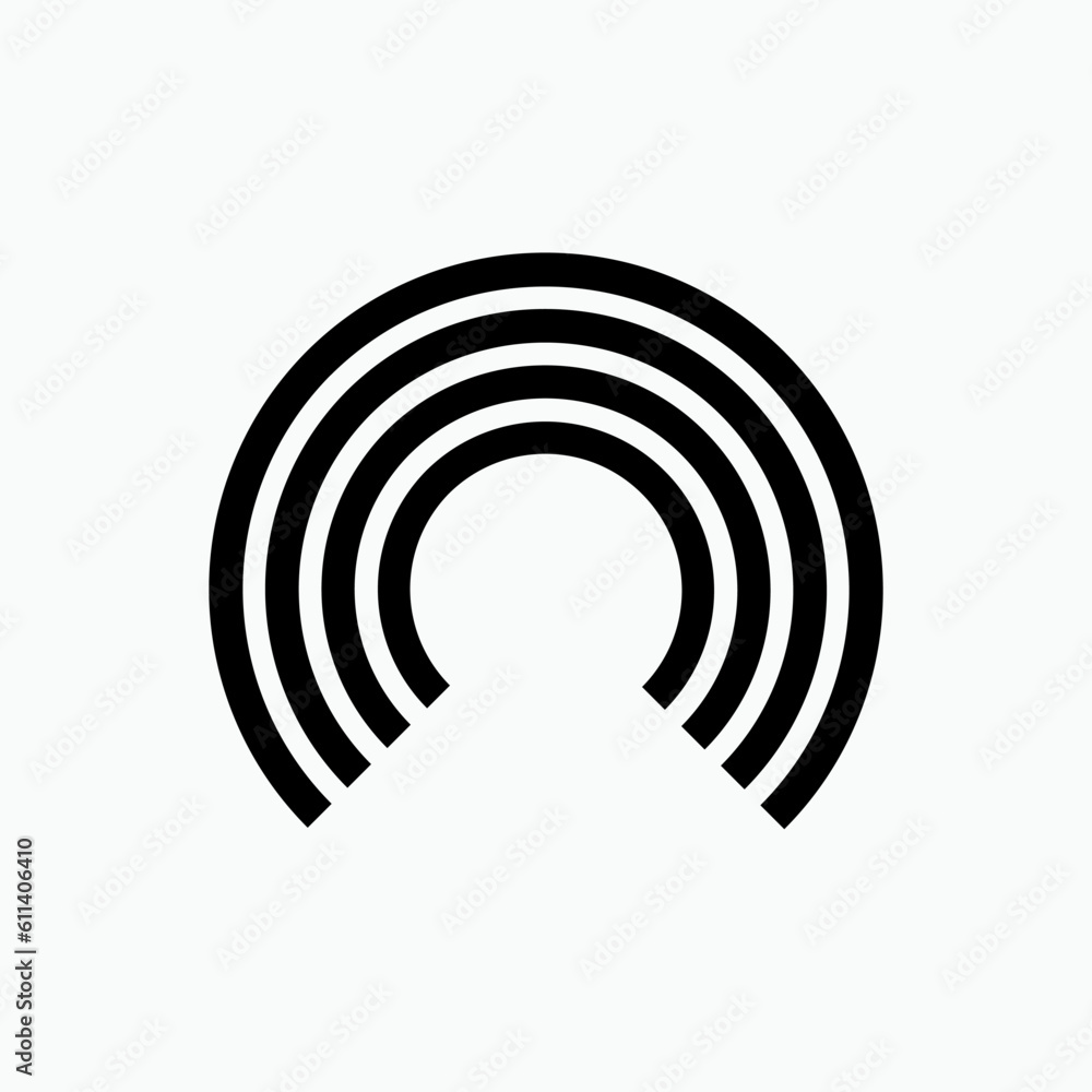 Media Icon. Radar, Radius, Broadcast, Podcast Symbol Media Icon. Radar, Radius, Broadcast, Podcast Symbol
