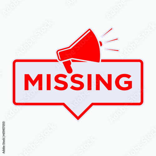 Missing Announcement Icon.  Symbol to Announce - Vector.