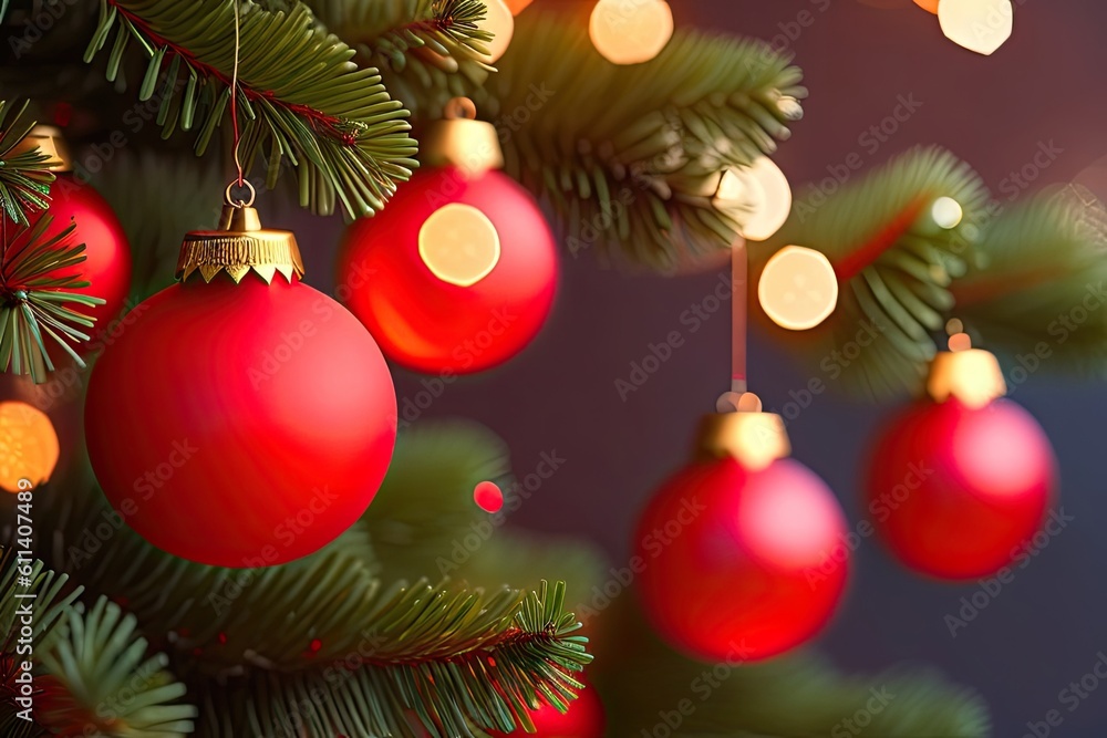 Christmas Tree Decoration Generative AI