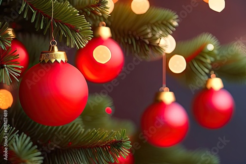 Christmas Tree Decoration Generative AI
