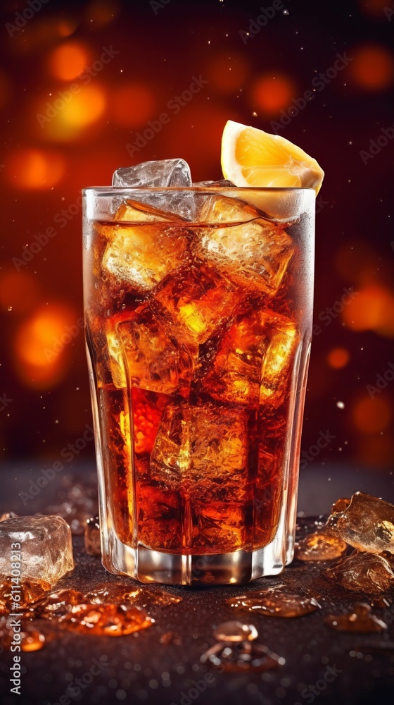 A Fizzing and Sparkling Cola Water A Fizzing and Sparkling Cola Water