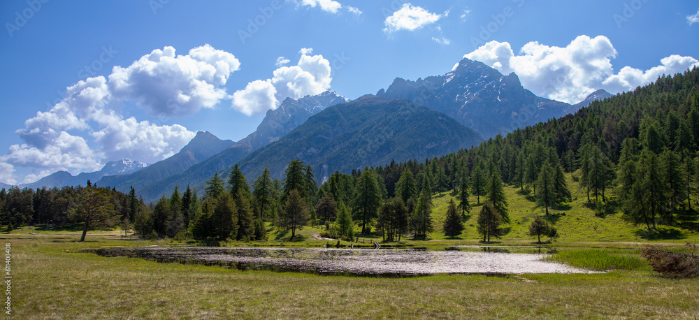 Fototapeta premium the Lai Nair close to Scuol, Switzerland