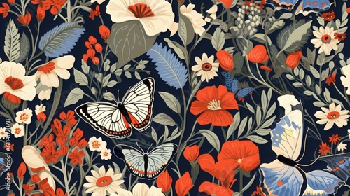 A Seamless Mosaic of Dainty Flowers: Delicate Beauty in a Repeating Pattern © Jardel Bassi