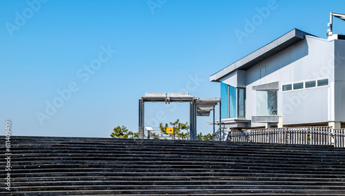 Wallpaper Mural bench under blue sky Torontodigital.ca