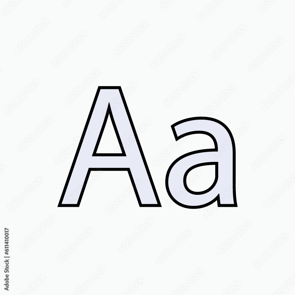 Text Icon. Alphabet Typing Symbol. Text Icon. Alphabet Typing Symbol.