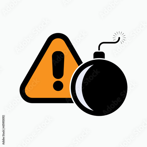 Threat Icon. Menace, Warning Symbol