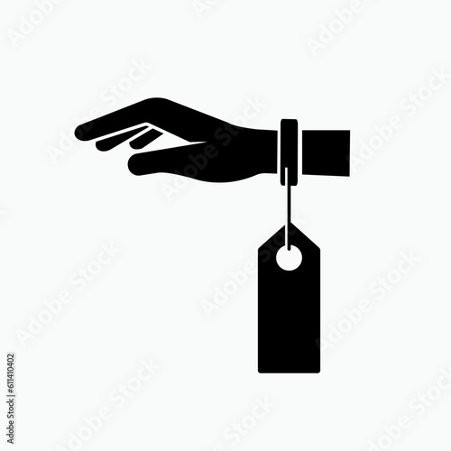 Human Trafficking Icon. Modern Slavery Symbol - Vector. 