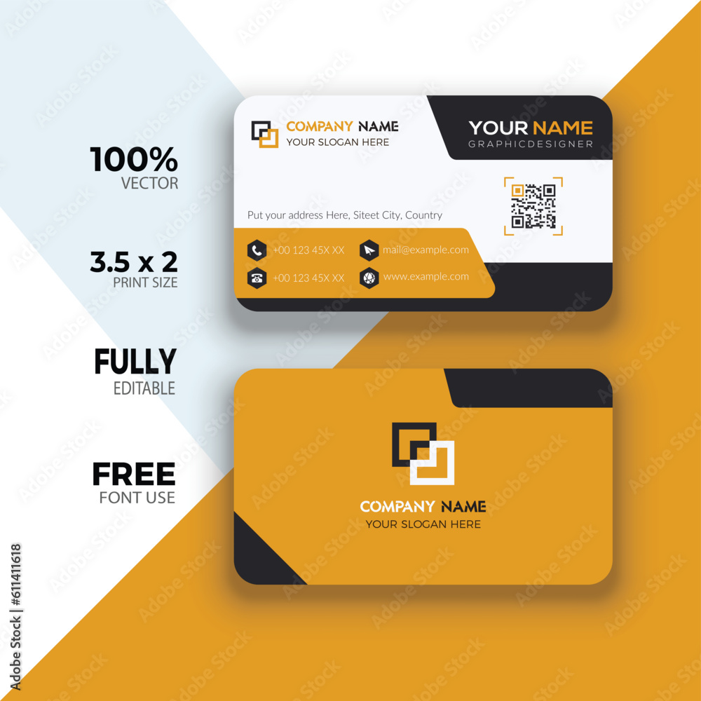 Vector Modern Creative and Clean Business Card Template Vector Modern Creative and Clean Business Card Template