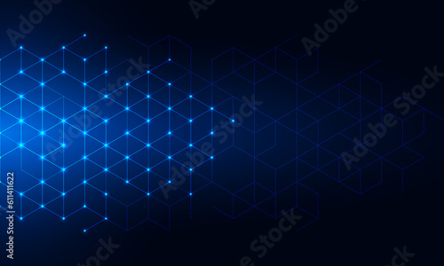 Abstract technology background with geometric texture and grid pattern for your graphic design