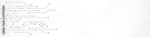 Circuit board texture with communication technology concept. Creative vector illustration