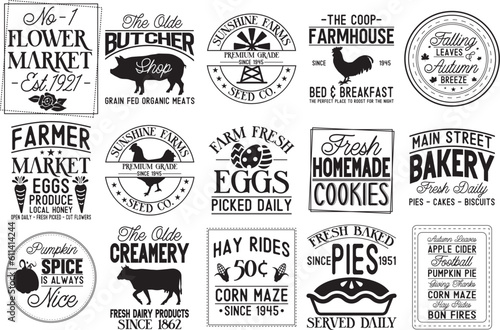 Vintage Farmhouse Sign SVG Bundle