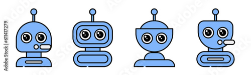 Odessa, Ukraine - June 9, 2023 - The modern concept of the chat bot. AI assistant transmitting information. Vector illustration. Modern flat style.