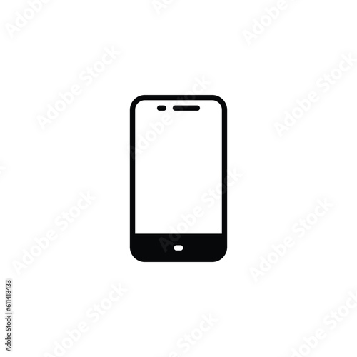 Mobile icon design with white background stock illustration