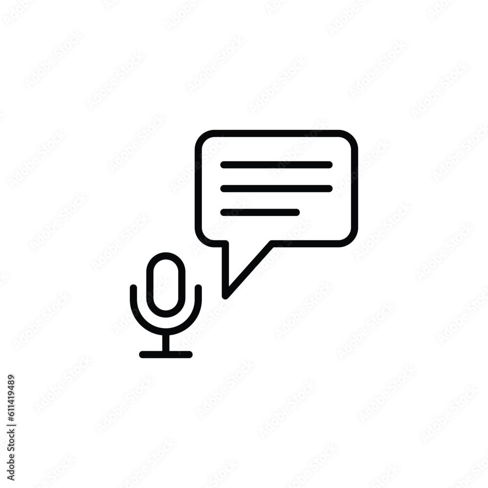 Audio Message icon design with white background stock illustration Audio Message icon design with white background stock illustration