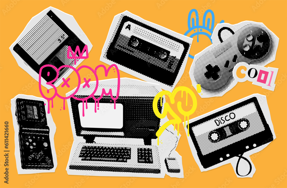 90s Grunge Collage