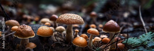 Woodland mushroom closeup f...